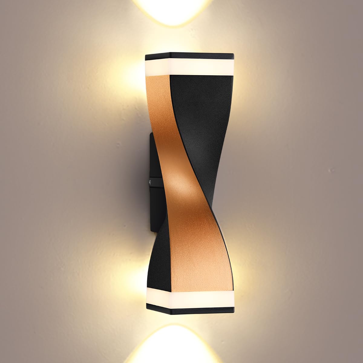 Lámparas de pared LED 10W blanco cálido 3000K aplique impermeable IP65 8