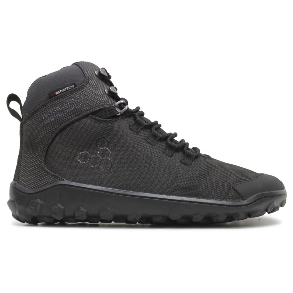 VivobarefootTracker Textile FG2 Mens Barefoot Hiking Boots | Waterproof, Lightweight & Puncture Resistant | All Weather & Terrains | Wide Fit Grounding Shoes