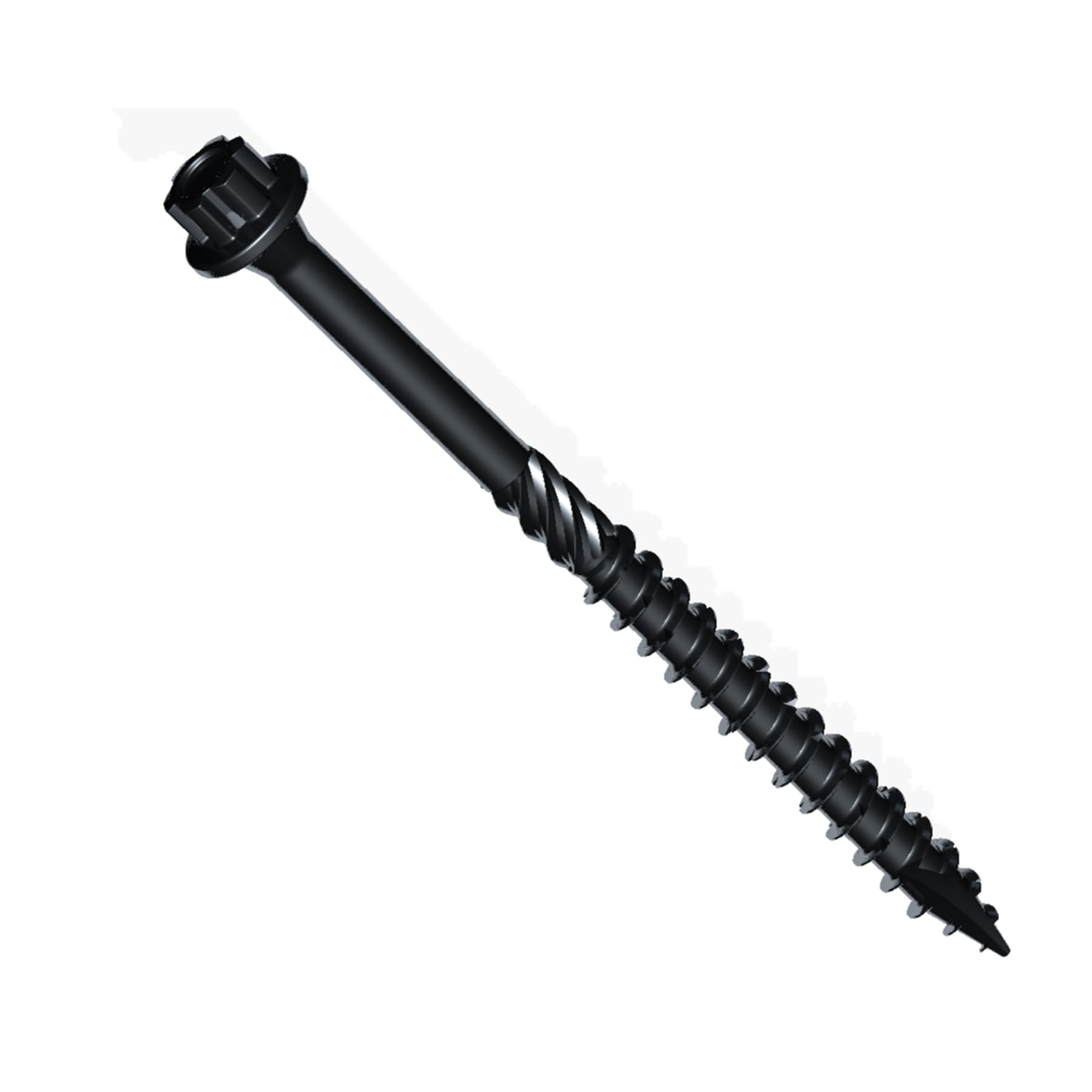 Phillips Viti per legno da esterno (misura #14 x 14) – Viti autofilettanti per legno per ponti e recinzioni, rivestimento nero antiruggine include presa MTS-X9 (25 pezzi)