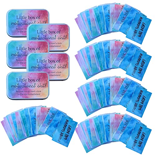Funny Motivation Cards Gift, Little Box of Motivational Shit, Funny Motivational Cards, Real Littles Affirmation Cards (5PCS) Cover