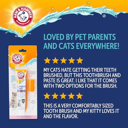 Arm & Hammer Complete Care Cat Dental Kit, Tuna Flavor, 2.5 Oz - image 9