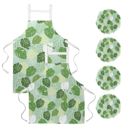 Tablier de cuisine lot de 2 étanche pour éviter les taches