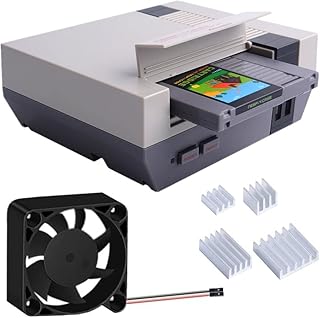 GeeekPi RETROFLAG NESPi 4 Case,Raspberry Pi 4 Case with Safe Shutdown Safe Reset & SSD Case,Raspberry Pi 4 Cooling Fan and Raspberry Pi Heatsinks for Raspberry Pi 4 Model B