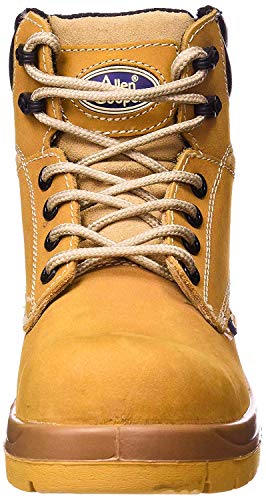 Allen Cooper Tan Shock Absorbing Nitrile Rubber Sole with DIP PU Midsole 300°C Heat Resistant Composite Toe Safety Boot, 9