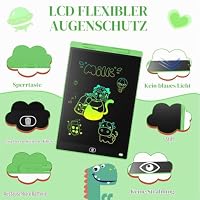 Genialba LCD Schreibtafel 8,5 Zoll, Buntes LCD Schreibtablett, Kindergeschenk, LCD Writing Tablet Elektronischer Tablette, Grafiktablett für Kinderspiele 2 3 4 5 6 7 Jahre alte Mädchen (Grün) – Ansicht 2