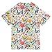 KLL Boy Bathing Suit Short Sleeve Rashguard Girls 9T Parents' Day Beautiful Flowers