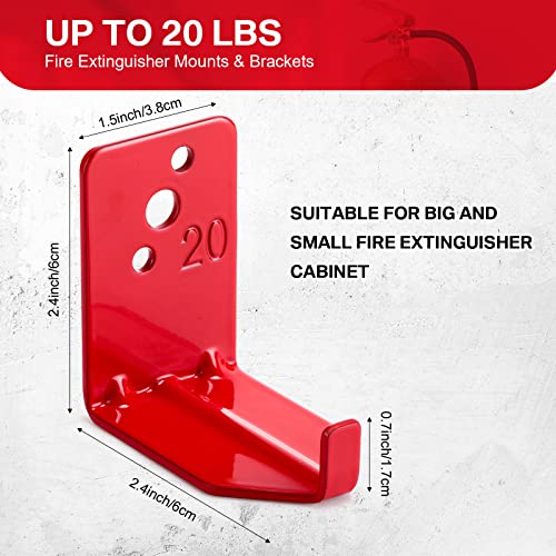 image for Queekay 20 Pack Fire Extinguisher Mount Universal Bracket 5 to 40 lb F