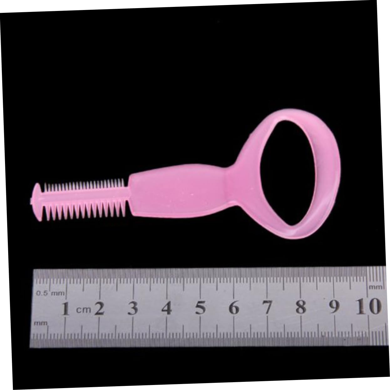 IWOWHERO Eyelash Mascara Shield Plastic Eyelash Comb Eyebrow Stencil 2-Sided Mascara Guide Tool Random Color