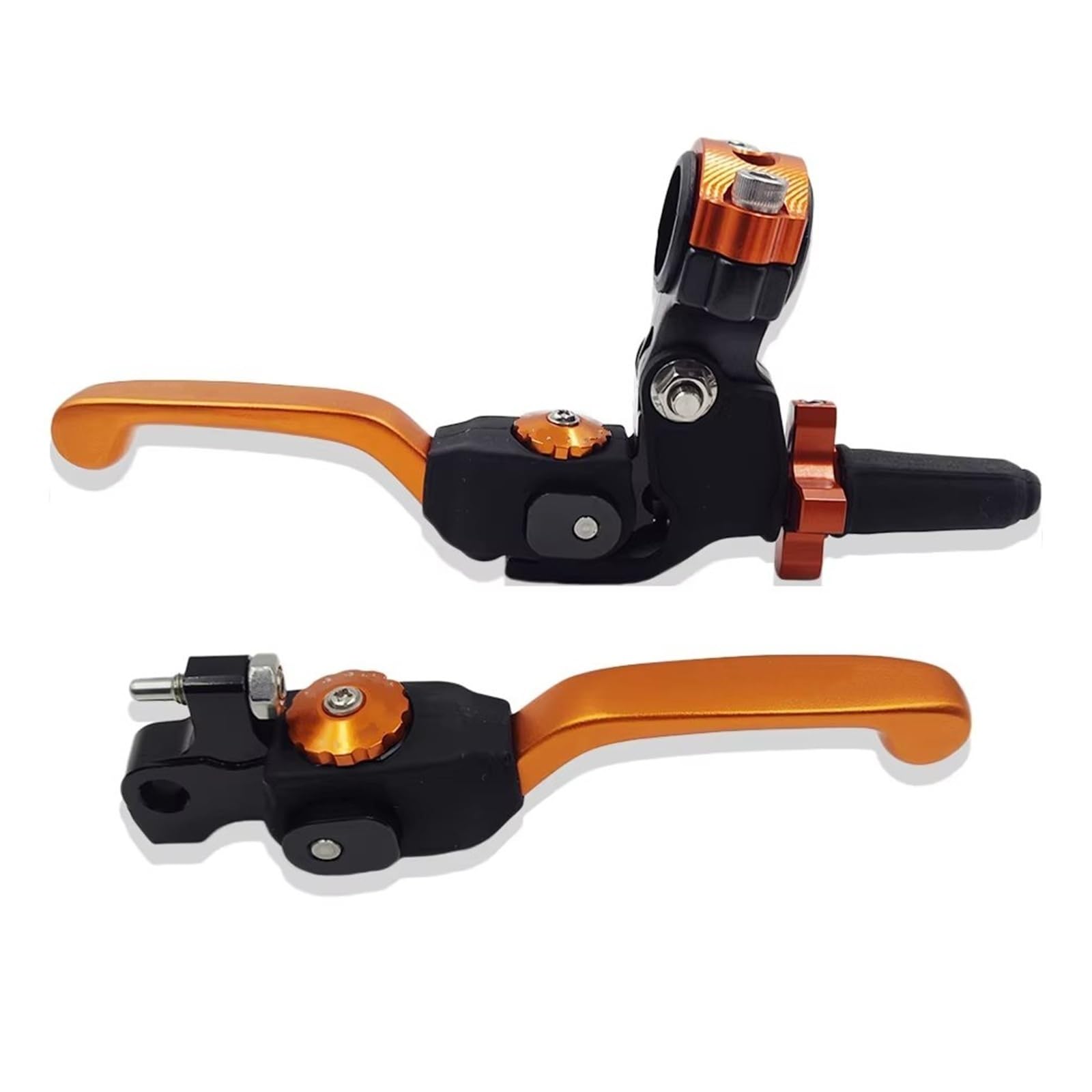 KOEHXJ Brake Clutch Levers Universal 22mm Clutch Lever Brake Pump CNC Hydraulic Master Cylinder Handle Accessory for Suzuki(Orange Kit)
