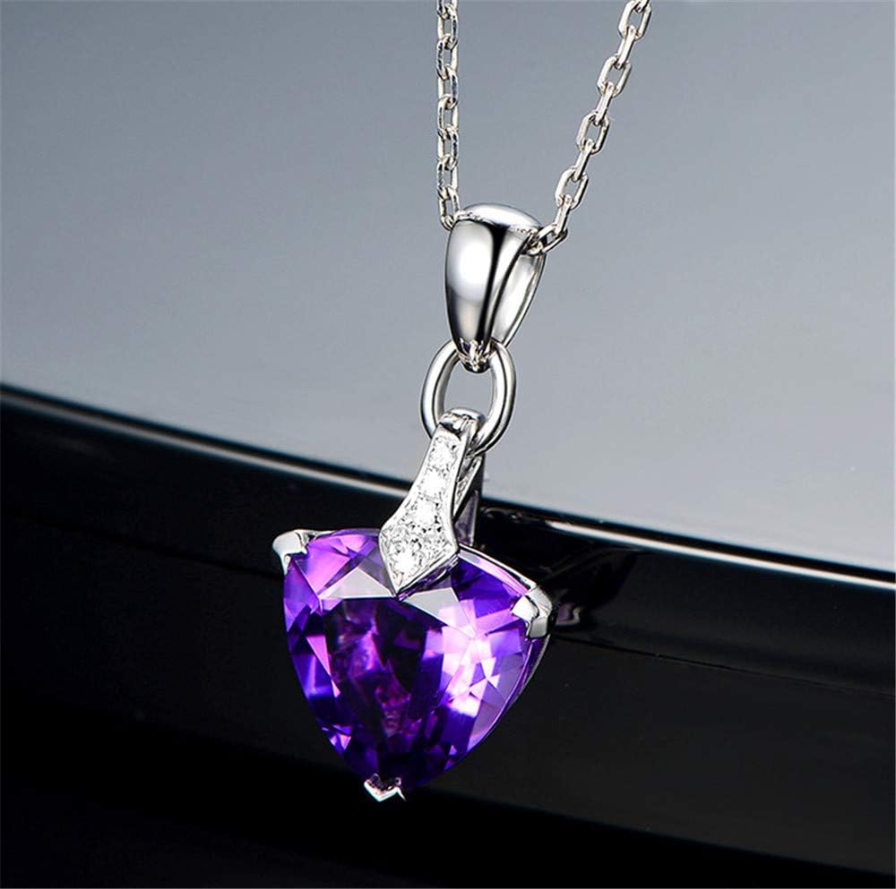 Uloveido Rose Gold & Platinum Plated Crystal Heart Pendant Necklace Cubic Zirconia Solitaire Setting Y1062 - Image 2