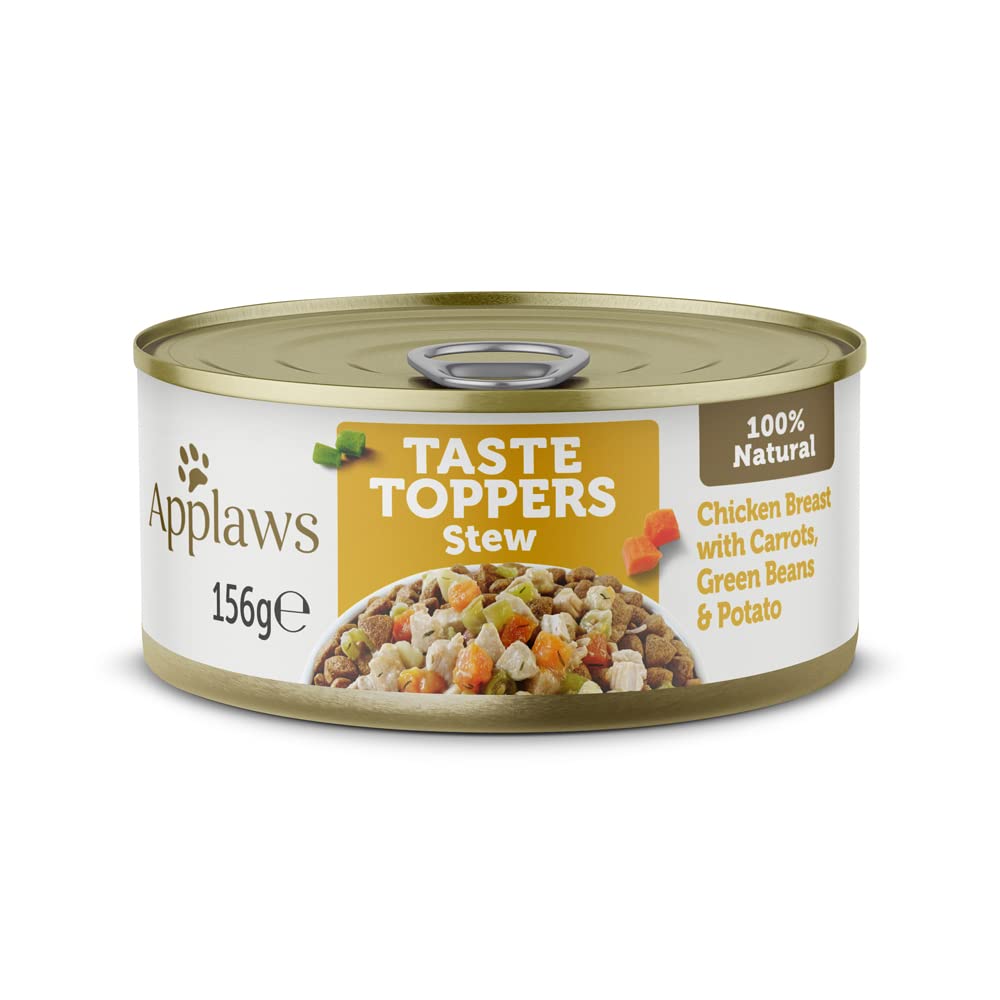 Applaws 100% Naturel – Nourriture Humide pour Chiens, Poulet aux Légumes en Ragoût, sans Céréales, 12 x 156g