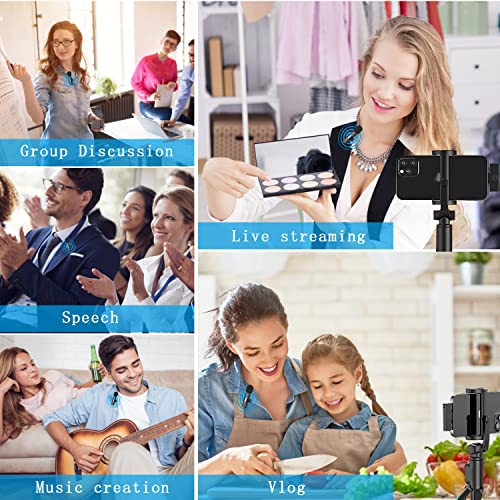 Aiworth Wireless Mini Lavalier Microphone For Iphone And Ipad Plug And Play 2.4G Ultra-Low Latency Noise Reduction Lapel Microphone 10H Long Working Time For Youtubers, Vloggers, Interview,Lecture #TOP2