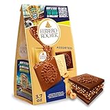 Ferrero Rocher Premium Milk Hazelnut chocolate squares, Individually Wrapped Chocolates, Great for Sharing or Gifting, 3.7 oz
