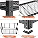 ROOMTEC Garage Shelving, 4 PCS 3300 LBS Capacity Sorage Shelves Heavy Duty, 5 Tier Adjustable Metal Organizer Wire Rack, 60
