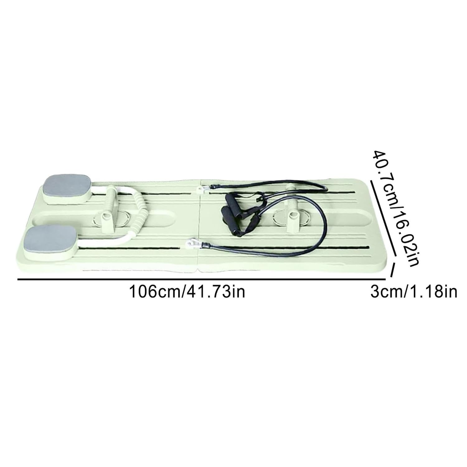 Planche de fitness pliable pour pilates - Multifonctionnelle - Planche de réforme abdominale - Planche de réforme abdominale multifonction avec rebond automatique