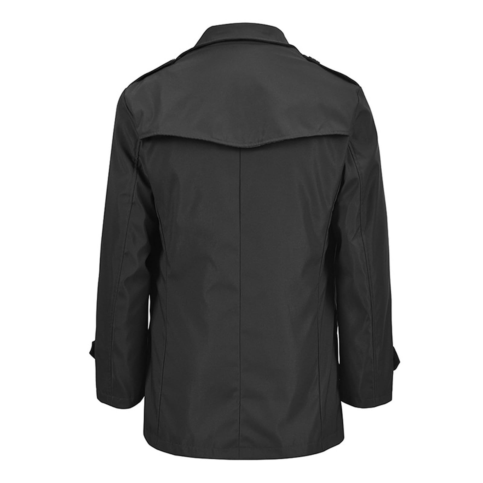 Générique Trench Homme Manteau anorak classique style britannique pour homme avec veste extérieur polyvalente tissu résistant tenue décontractée et habillée