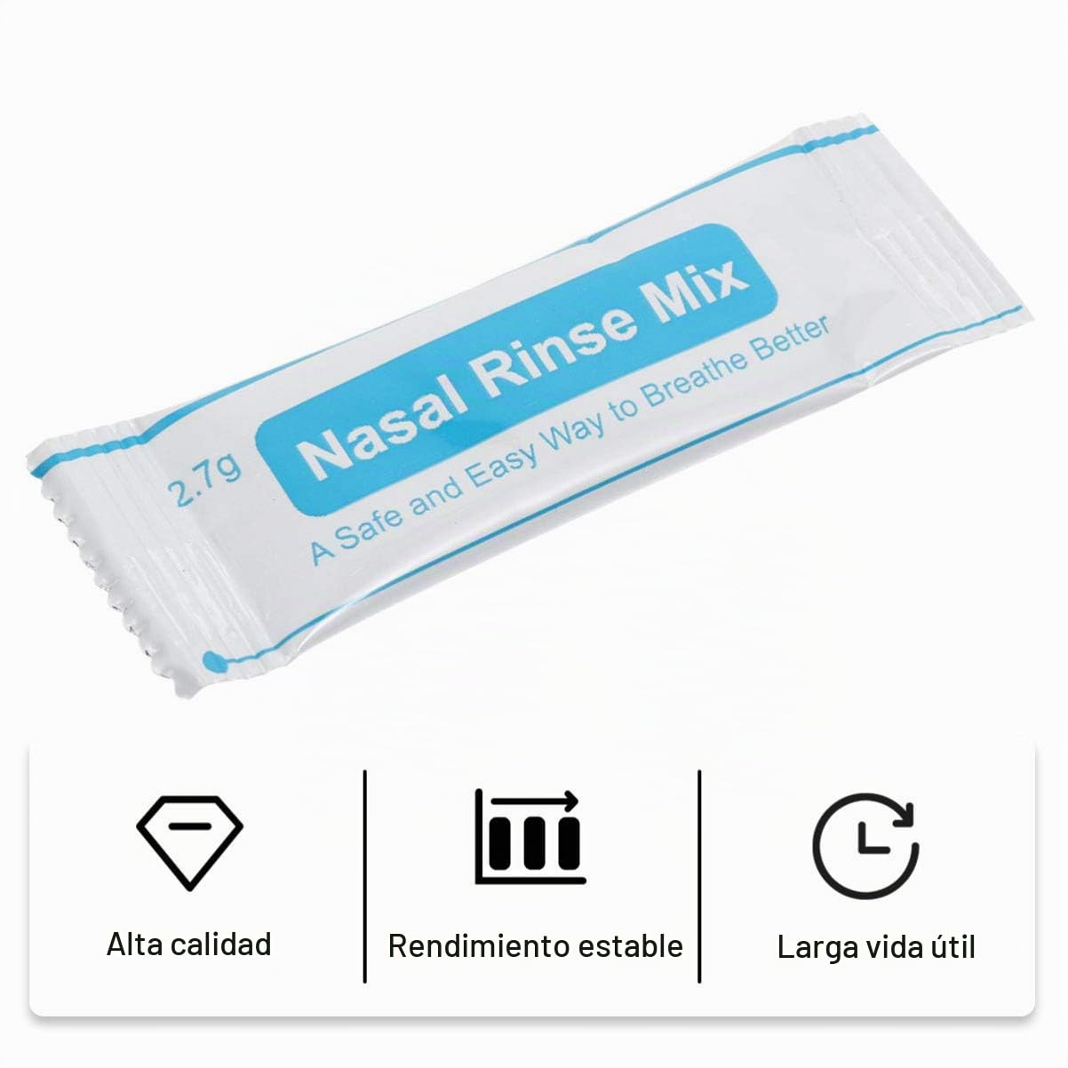 Healifty Caja 40 Paquetes Sal De Lavado Nasal InstantáNea Para Limpieza Nasal Diaria NiñOs Y Adultos Seguro Y PortáTil Para Cuidado De Nariz En Ambientes Con Polvo