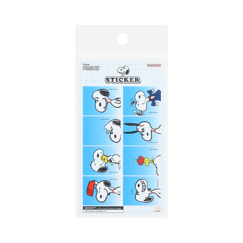Autocollant photo Snoopy Mini Peanuts sticker bon voyage pour scrapbooking