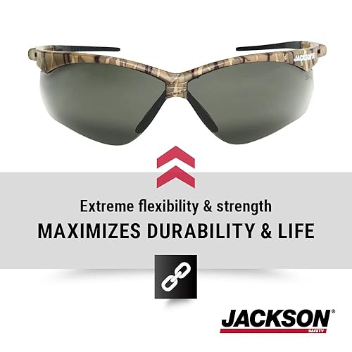 Miniatura 3 de Jackson Safety SG - Gafas de seguridad para hombres y mujeres, ANSI Z87.1, paquete de 12 (varios estilos)