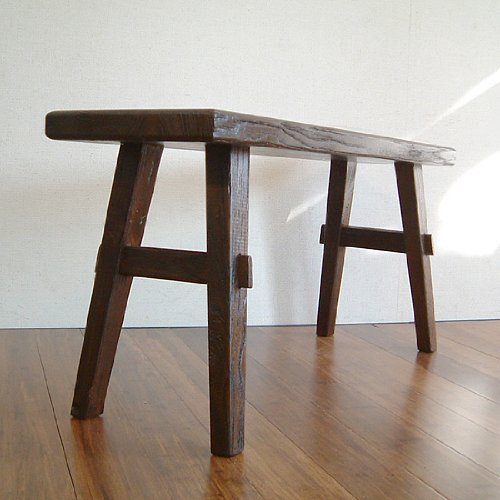 Amazon | 木製ロング ベンチ 二人掛 ブラウン 幅90cm 【MO-29