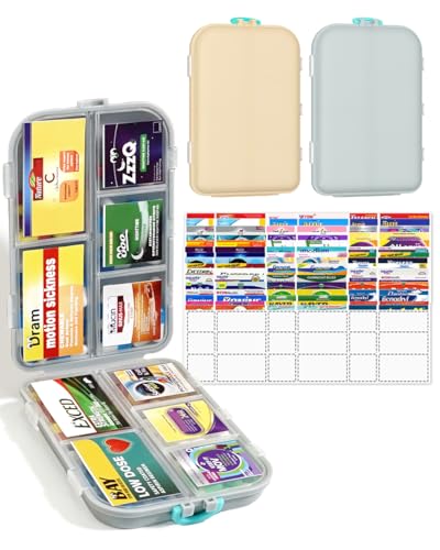 Pilulier de voyage grande capacité : le lot de 2 idéal pour organiser vos médicaments