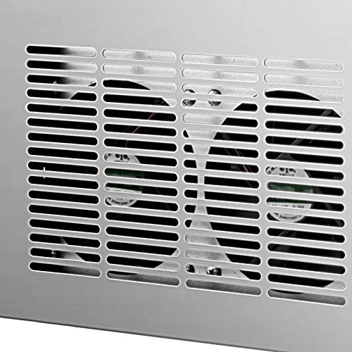 Shzond Commercial Ice Maker 88Lbs/24H Stainless Steel Commercial Ice Machine Auto Clean 22Lbs Storage 3X8 Cubes With Water Filter, Scoop, Connection Hose For Restaurant, Bar, Coffee Shop (88Lbs/24H) #TOP6