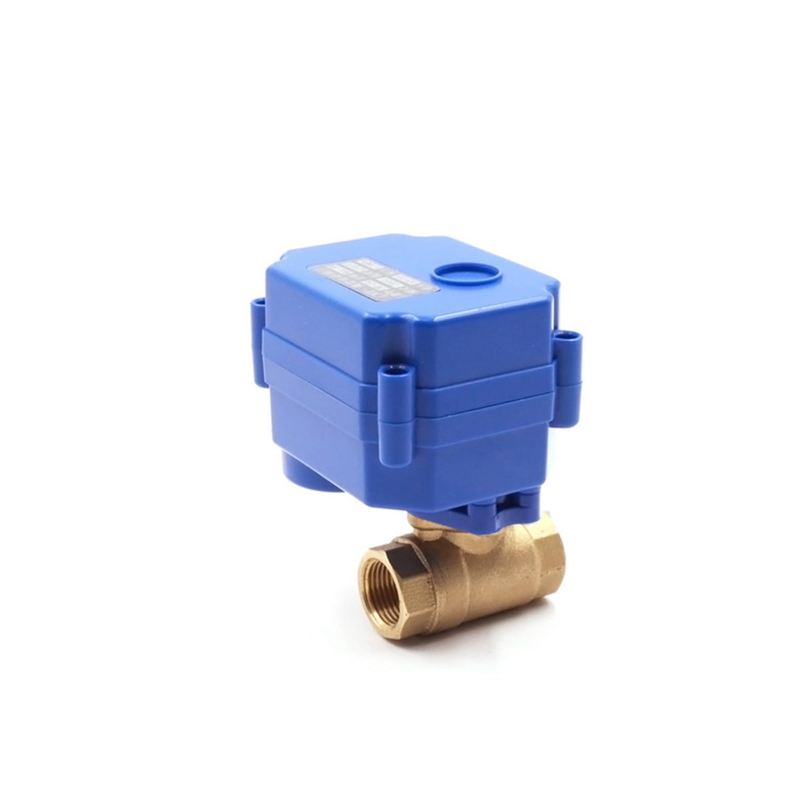 Zawór kulowy z napędem silnikowym 3/8" 2-drogowy, mosiężny elektryczny zawór kulowy 2-przewodowy siłownik elektryczny z pełnym portem AC/DC/ADC 220 9-24 V(AC_CR03)