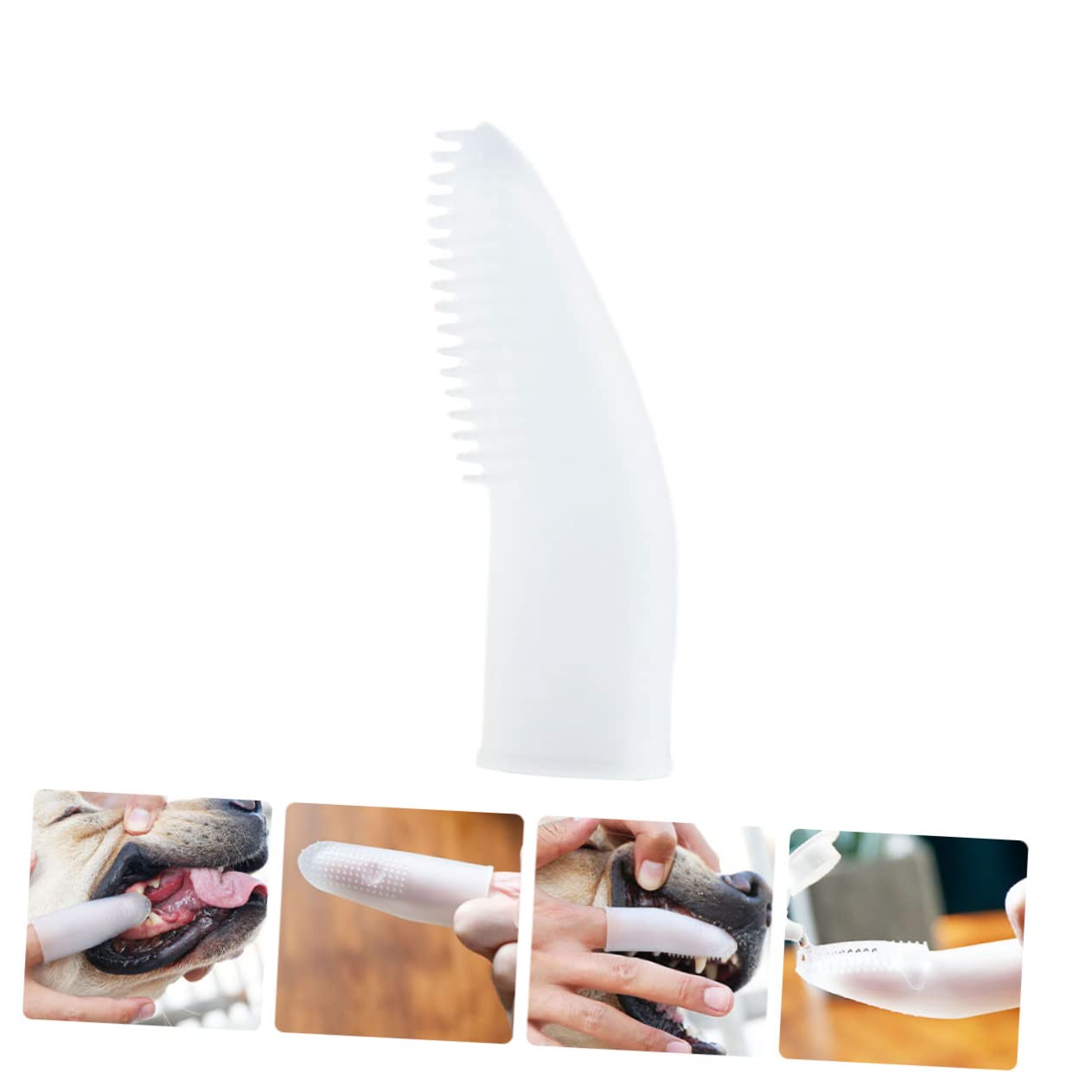 minkissy Lot De 3 Brosses À Dents En Silicone Pour Animaux De Compagnie Poignée Confortable Pour Le Nettoyage Des Espaces Interdentaires