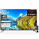 オリオン チューナレステレビ 55V型 4K 液晶 Google TV HDR10対応 Dolby Audio You Tube NETFLIX Prime video GL551UA