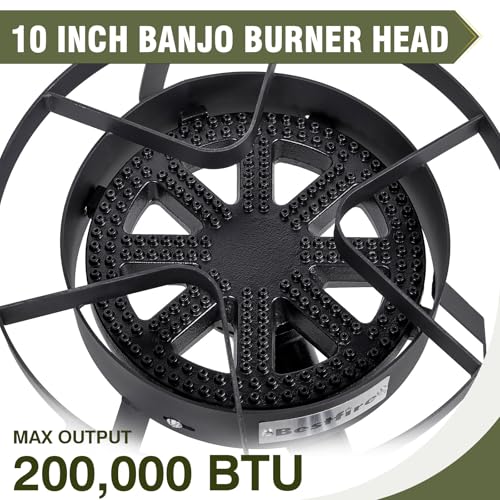 Image of BESTFIRE 16 inch Single Propane Burner 200,000 BTU Portable Gas Stove