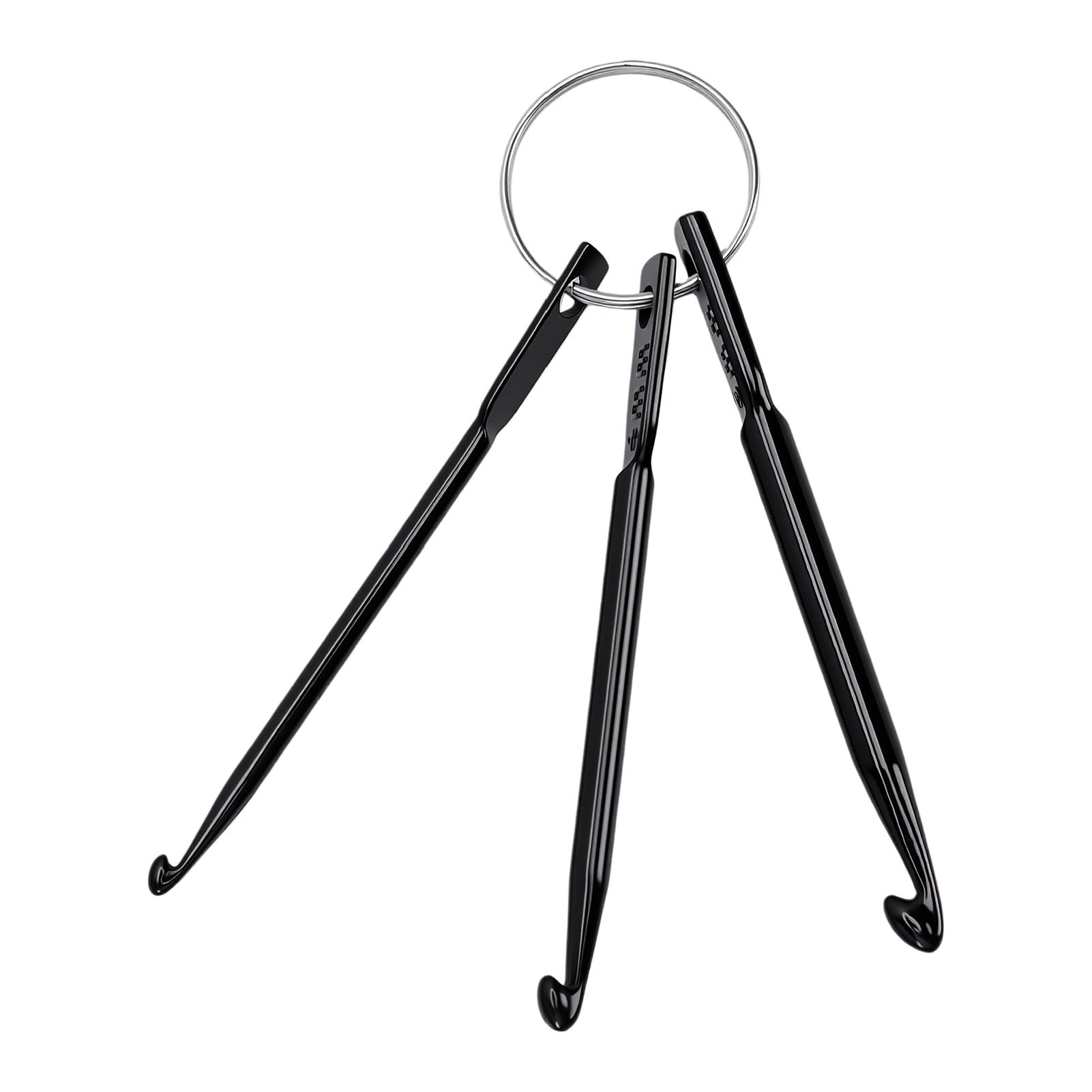 Annadue Juego de Ganchillo Tunecino 10 Piezas 3.5-10.0mm Intercambiable