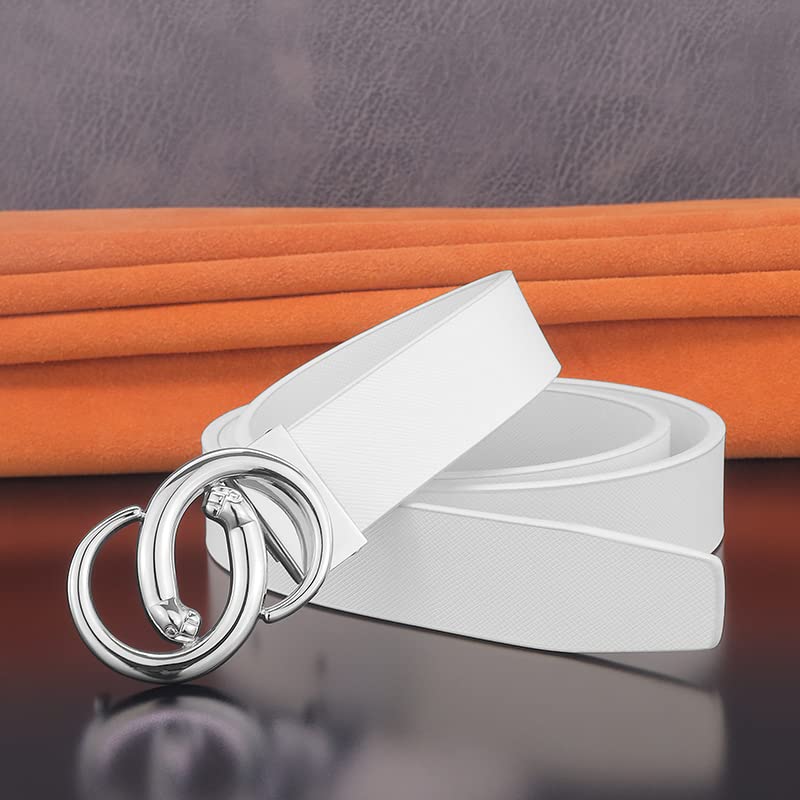 mens white designer belt