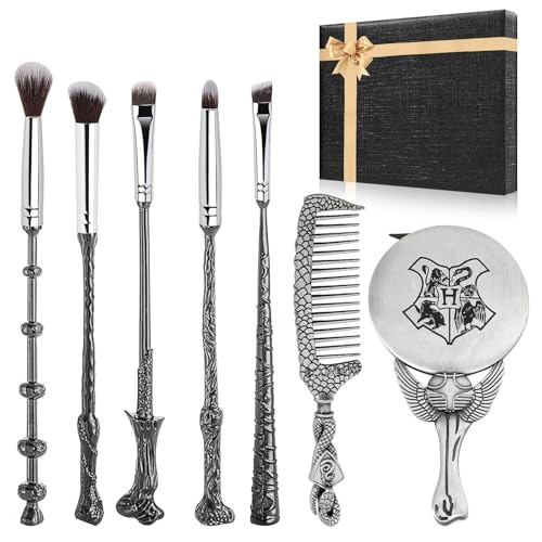 Harry Makeup Brushes Gifts Set for Women, Potter Makeup Brushes with Mirror & Comb,...
