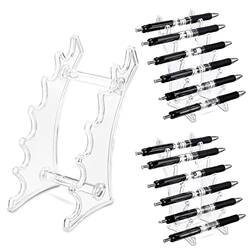 Acryl Stiftständer Durchsichtiger Acryl-Ständer Stifteaufbewahrung Makeup Pinsel Display Organizer Rahmen,für Stifte/Augenbrauenstifte/Make-up-Pinsel/Nagelbürsten mit 6 Fächern 3 Stück Transparent Cover