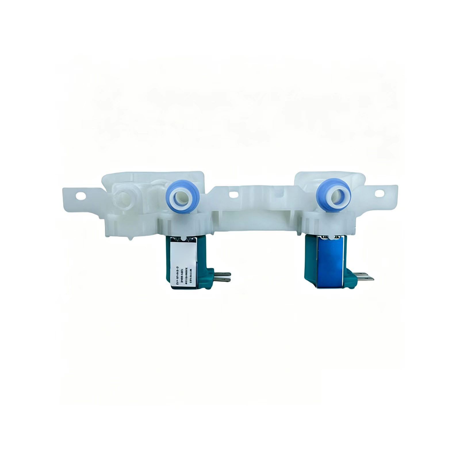 FROMCEO Two-Port Washing Machine Fill Control Assembly W1161683 Washer Replacement Part with Solenoid Units and Mounting Tabs for Water Inlet Repair