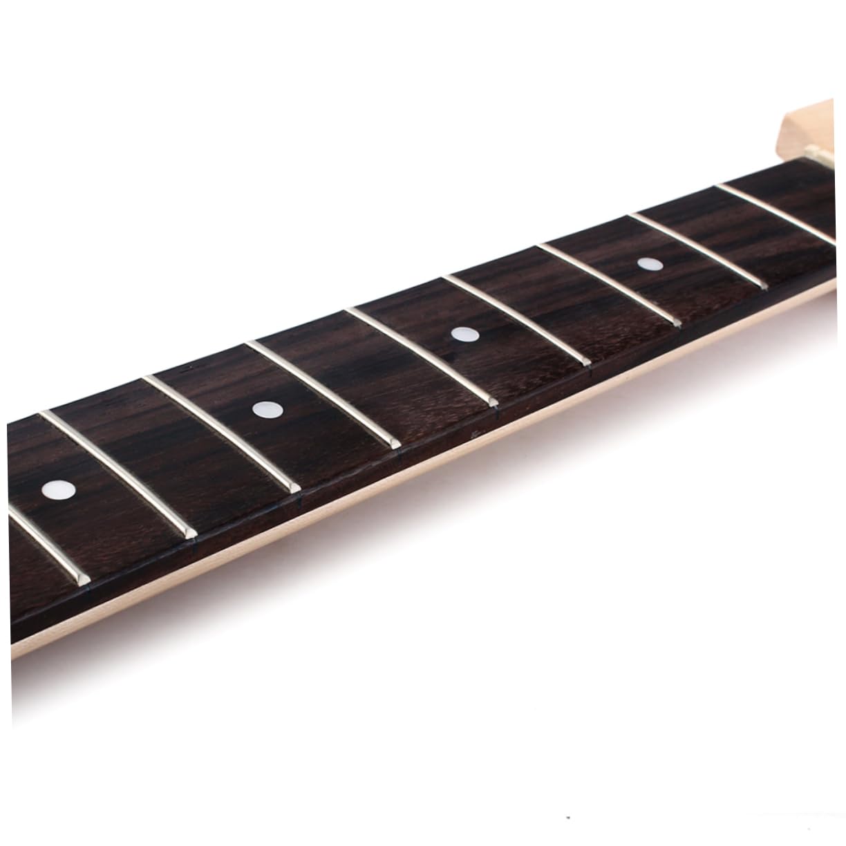 Yardwe Square Head Guitar Neck Maple Diy Kit Electric Guitar Neck Replacement Frets Dot Inlay