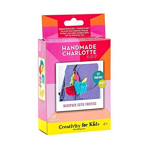 Charlotte Kids feita à mão - Mochila Frutas Pompons DIY