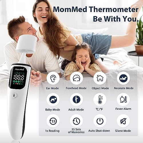 Fieberthermometer, berührungsloses Stirn-Ohrthermometer für Babys, Kinder und Erwachsene