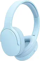 Fone de Ouvido Bluetooth 5.3 Headphone On-ear Sem Fio Fone Para Academia e Corridas, com Cancelamento de Ruído Dobrável com microfone Integrado PREMIUM (Azul Claro)