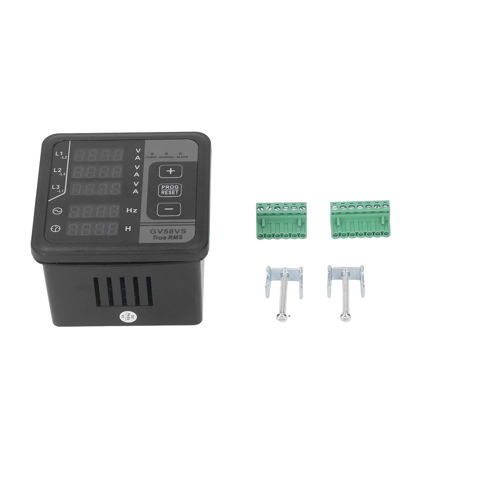 Generador Medidor multifunción digital AMP Start AMP Volt Medidor de frecuencia para detección 8 36V Alciban ABS impermeable con clasificación IP54 para generadores trifásicos