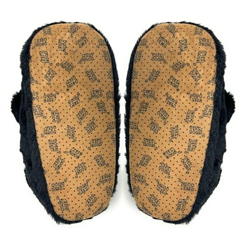 Image of Women's Animal Plush Slippers, Cute Cozy Fuzzy House Shoes Non-Slip Sole