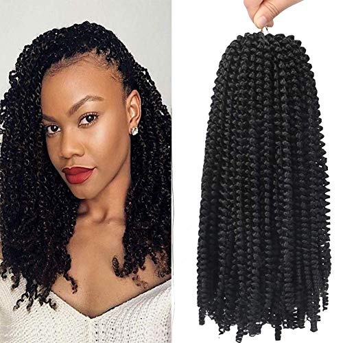 Haircity Bomba Dreadlocks Faux Locs Straight Goddess Locs Crochet Hair Braids Dreadlocks Crochet Braids Soft Faux Locs Crochet Hair Synthetic Braiding Hair (12 inch, 1B)