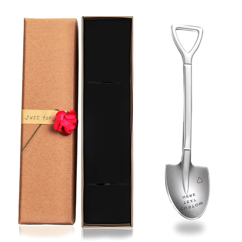 Custom Spoon, Stainless Steel Coffee Spoons, Engraved Name Ice Cream Spoon