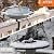 Daoeny Heated Bird Bath for Deck Railing, Upgraded 100W Heated Bird Baths for Outdoors Thermostat Control, Heated Bird Bath for Outside Winter Garden Yard Patio Decor (Grey)