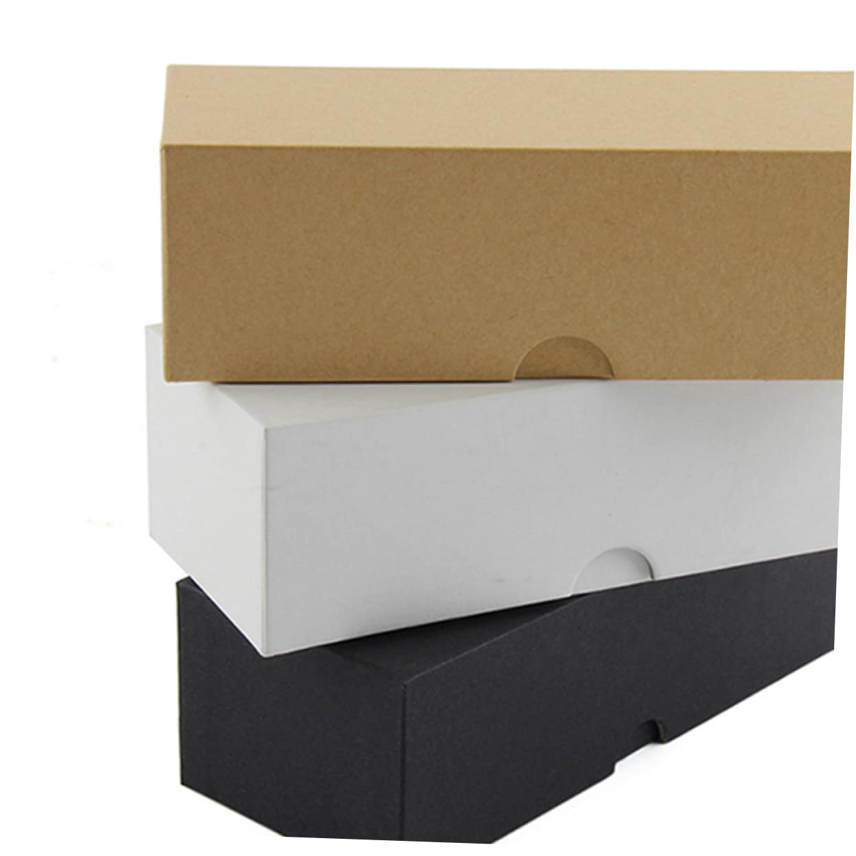 SHERCHPRY 5pezzi Kraft Paper Eyeglass Case Scatola Per Occhiali Elegante e Pratica Contenitore Per Occhiali Da Sole Perfetta Per Viaggi Bianco