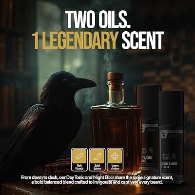The Beard Struggle Tonic + Elixir Beard Oil Bundle - Platinum Collection - Grooming Beard Oil - Softens, Moisturizers, and Strengthens Beard Growth - Pack of 2, Aesir's Triumph