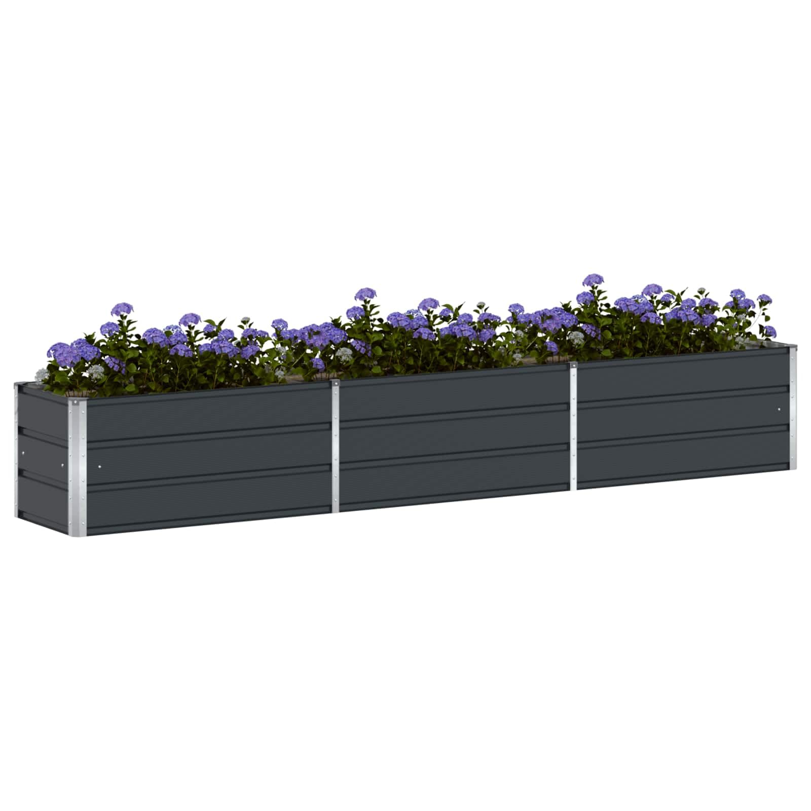 vidaXL Donica Antracyt 290 x 50 x 45 cm Stal Galwanizowana