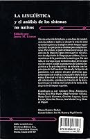 LA Linguistica Y El Analisis De Los Sistemas No Nativos 1895537126 Book Cover