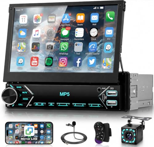 Driauto Single Din Flip Out Car Stereo 7 Inch - Image 2