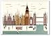 Aimant de réfrigérateur Motif paysage de voyage londonien
